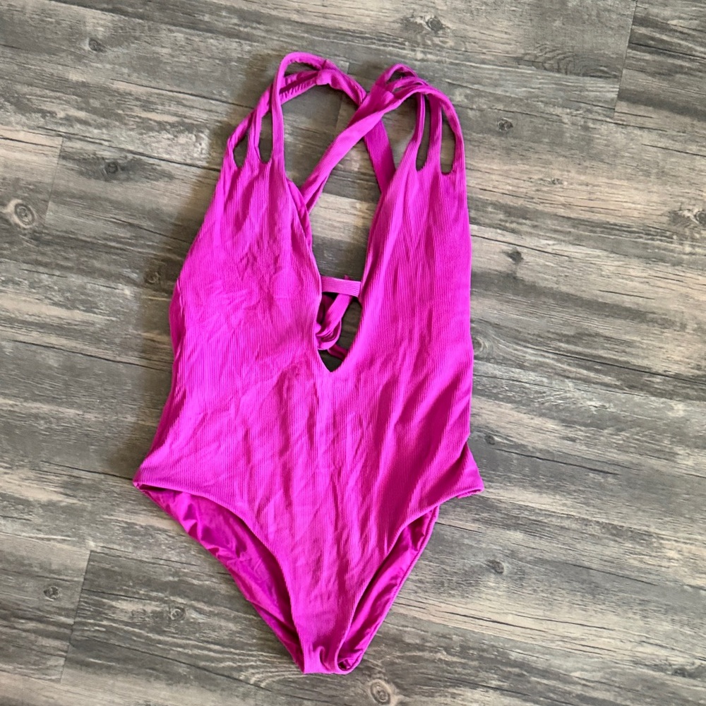 BECCA Magenta Women's One Piece Swimsuit